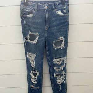 Ripped American Eagle Mom Jeans